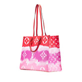 ルイ ヴィトン モノグラムジャイアント LVエスカル オンザゴーGM トートバッグ ハンドバッグ M45121 レッド パープル ピンク PVC レザー レディース LOUIS VUITTON 【中古】